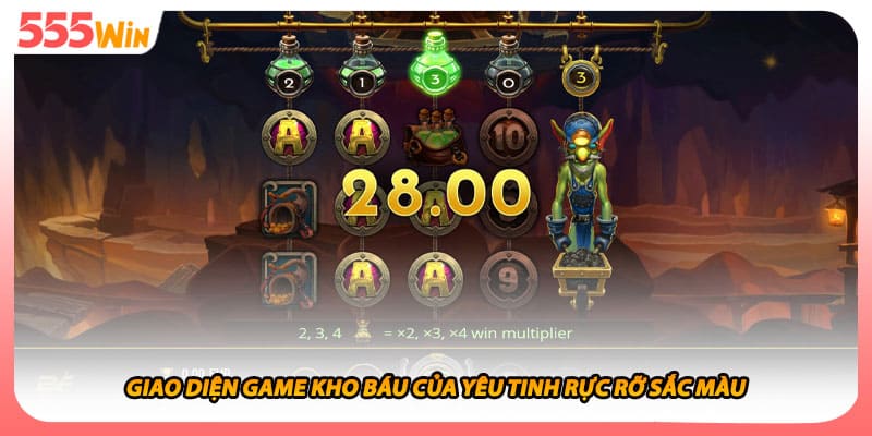 Kho Báu Của Yêu Tinh Rừng Sâu Săn Hũ Vàng Cùng Yêu Tinh 1 Giao diện game kho báu của yêu tinh rực rỡ sắc màu